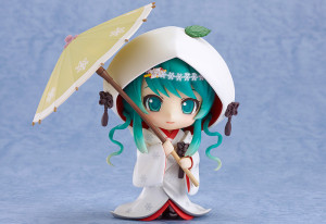 Nendoroid Snow Hatsune Miku Strawberry White Kimono Ver.
