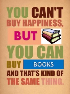 buy happiness, buy books